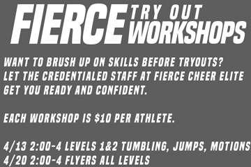 Cheer Tryouts  Fierce Orlando